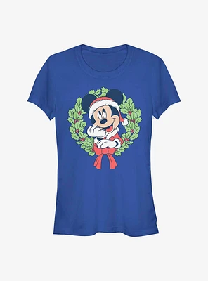 Disney Mickey Mouse Christmas Wreath Girls T-Shirt