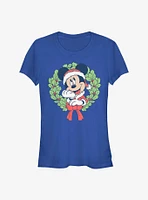 Disney Mickey Mouse Christmas Wreath Girls T-Shirt