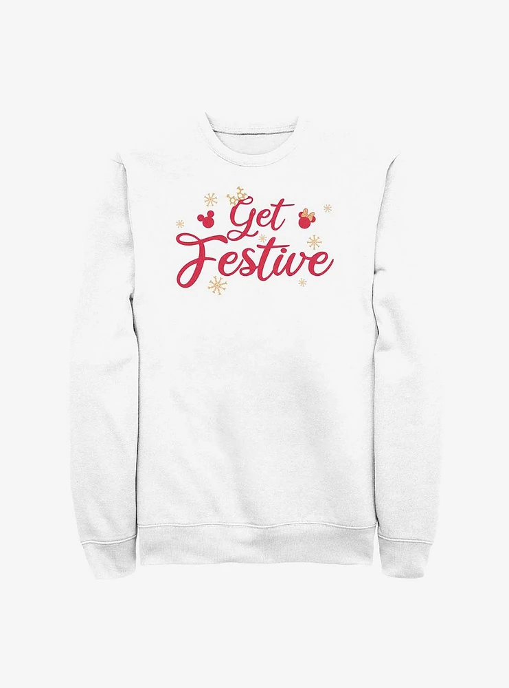 Disney Mickey Mouse Get Festive Crew Sweatshirt