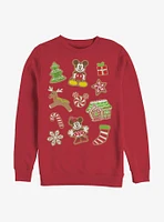 Disney Mickey Mouse & Minnie Holiday Gingerbread Cookies Sweatshirt