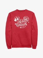 Disney Mickey Mouse Holiday Ears Crew Sweatshirt