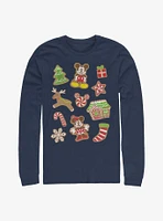 Disney Mickey Mouse & Minnie Holiday Gingerbread Cookies Long-Sleeve T-Shirt