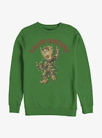 Marvel Galaxy Greetings Baby Groot Crew Sweatshirt