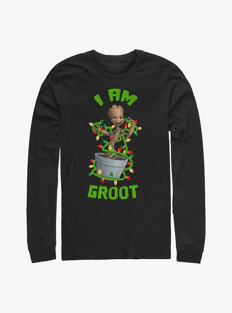 Marvel Holiday Groot Long-Sleeve T-Shirt