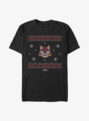 Marvel Spider-Man Spider Cat Ugly Holiday T-Shirt