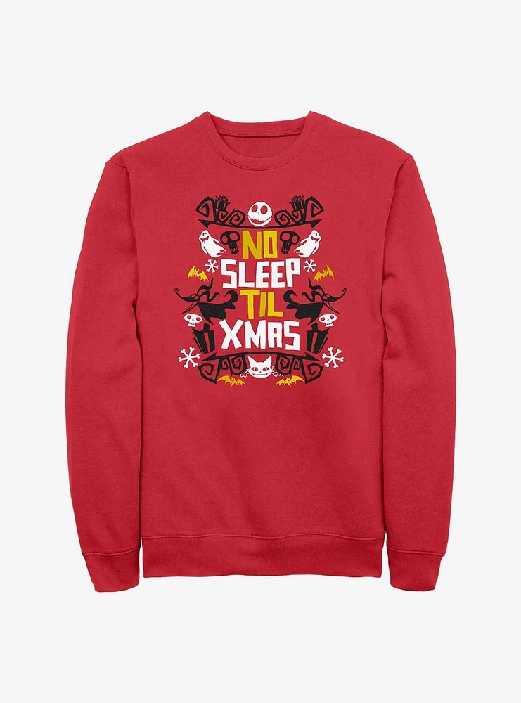 The Nightmare Before Christmas Jack No Sleep Till Xmas Sweatshirt