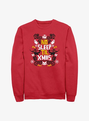 The Nightmare Before Christmas Jack No Sleep Till Xmas Sweatshirt