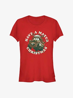 Disney Pixar Cars A Mater Christmas Girls T-Shirt