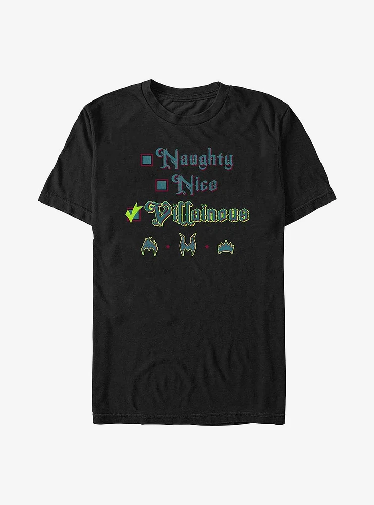 Disney Princess Naughty Nice Villainous T-Shirt