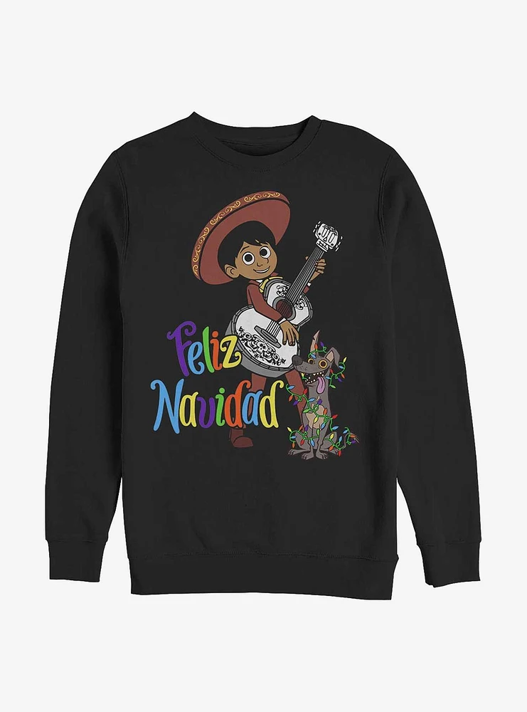 Disney Pixar Coco Feliz Navidad Crew Sweatshirt