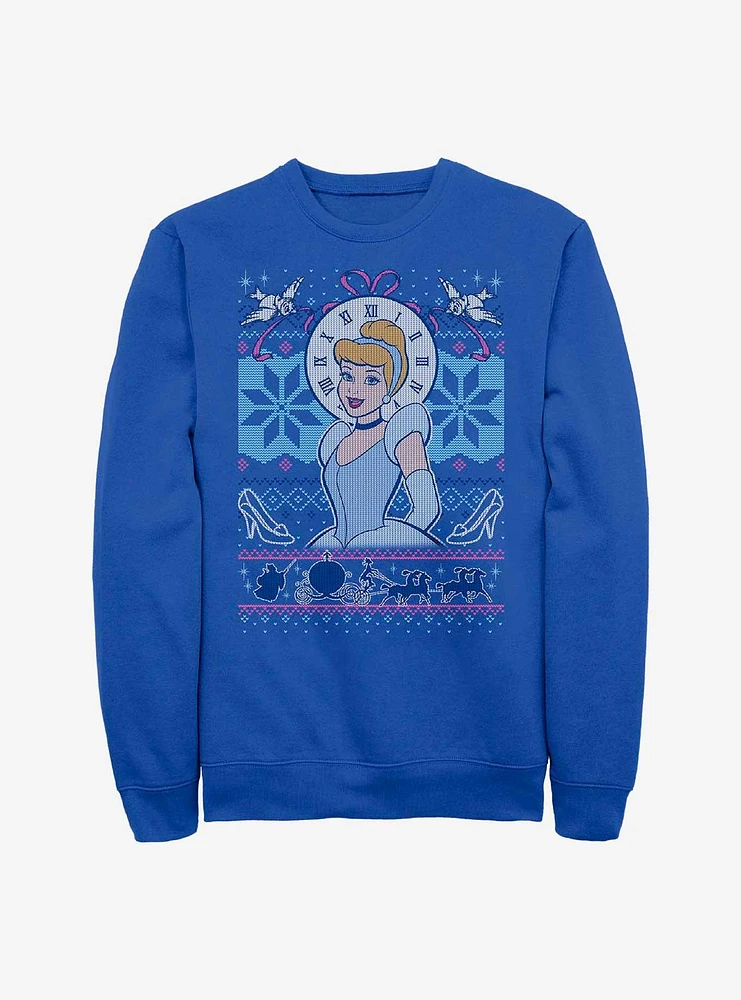 Disney Princess Cinderella Ugly Holiday Crew Sweatshirt