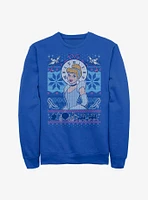 Disney Princess Cinderella Ugly Holiday Crew Sweatshirt