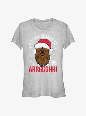 Star Wars Tis The Season Chewbacca Girls T-Shirt
