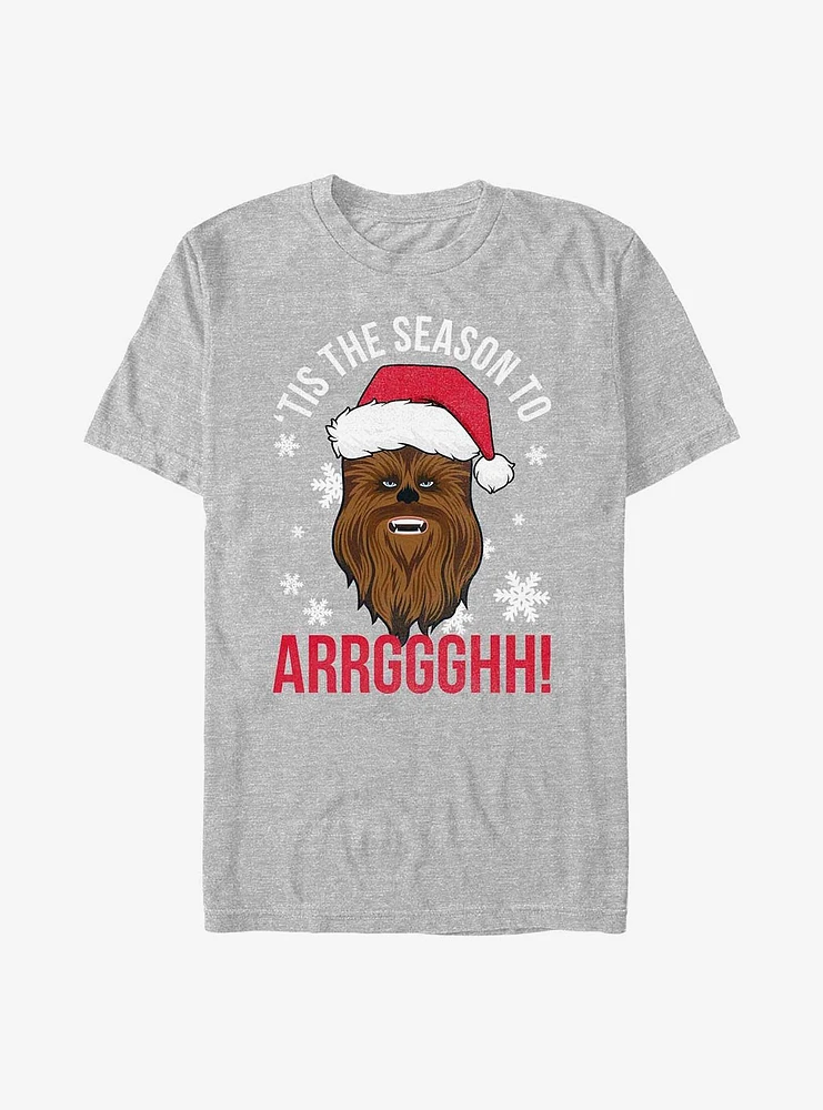 Star Wars Tis The Season Chewbacca T-Shirt