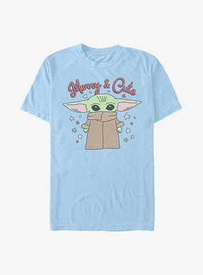 Star Wars The Mandalorian Merry And Cute Child T-Shirt