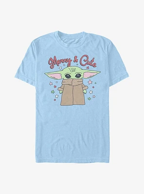 Star Wars The Mandalorian Child Merry And Cute T-Shirt