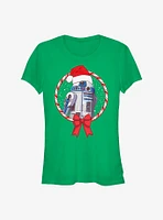 Star Wars: The Rise Of Skywalker R2-D2 Candy Cane Girls T-Shirt