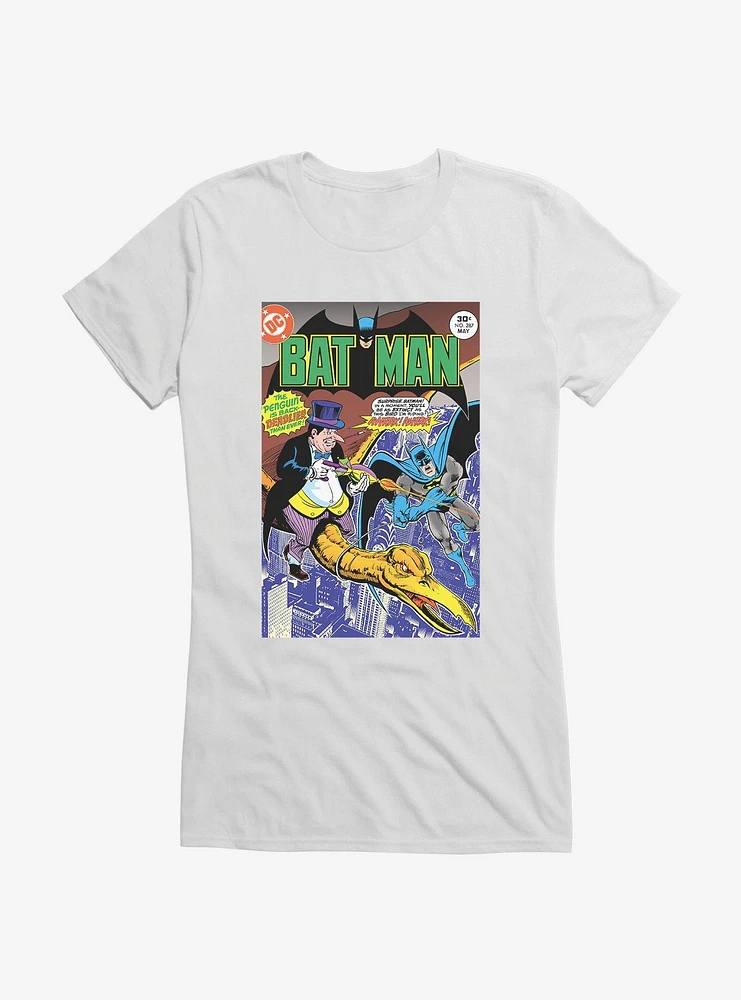 Batman The Penguin Comic Book Cover Girls T-Shirt