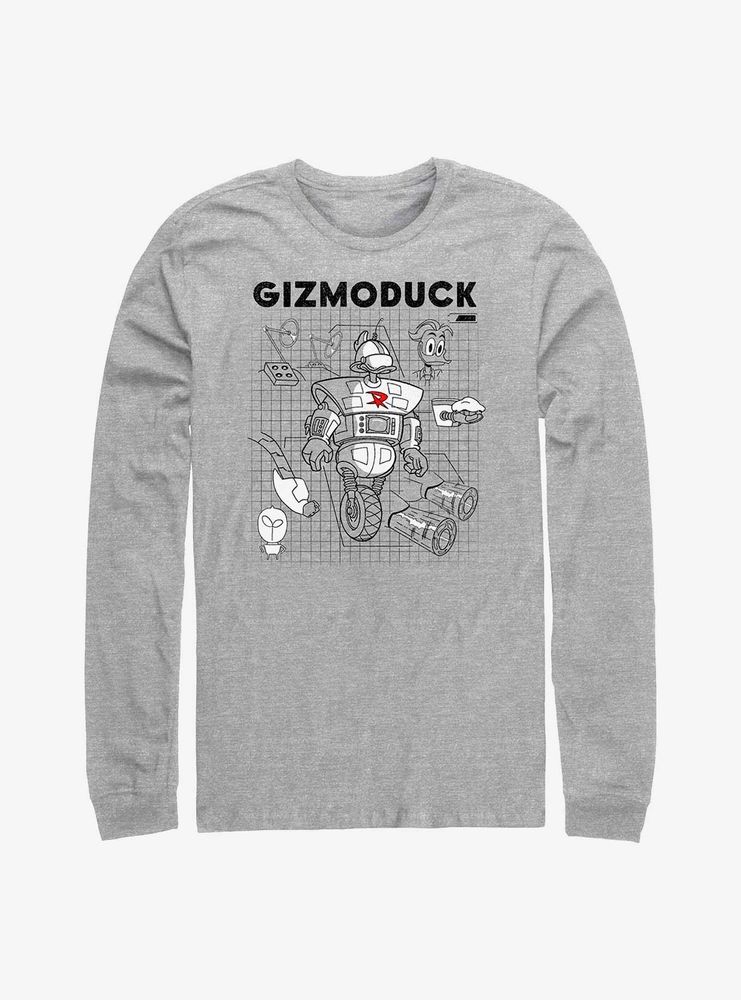 Disney DuckTales Gizmoduck Schematic Long-Sleeve T-Shirt