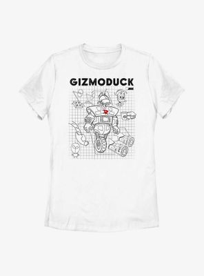 Disney DuckTales Gizmoduck Schematic Womens T-Shirt