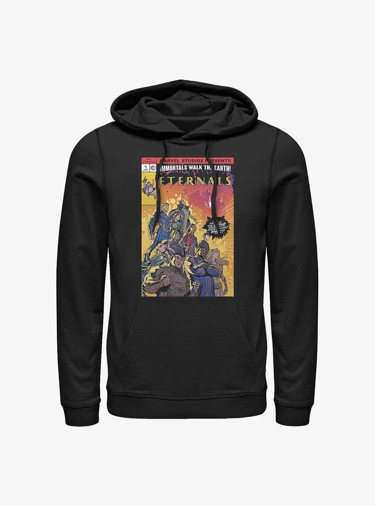 Marvel Eternals Halftone Comic Book Cover Hoodie