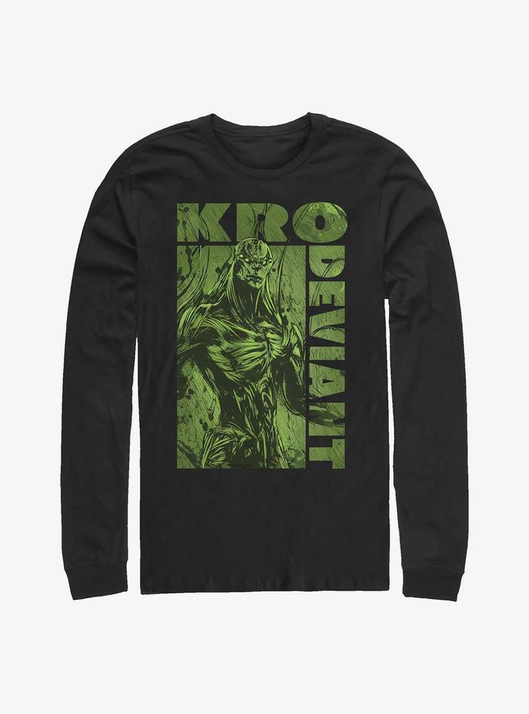 Marvel Eternals Green Kro Deviant Long-Sleeve T-Shirt