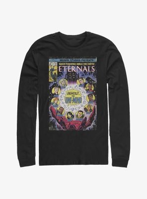 Marvel Eternals Vintage Comic Book Cover The Uni-Mind Long-Sleeve T-Shirt