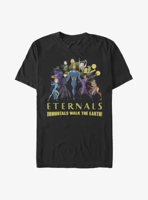 Marvel Eternals Cartoon Group Shot T-Shirt
