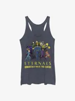 Marvel Eternals Cartoon Group Shot Womens Tank Top