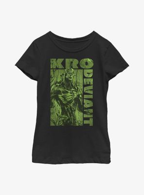Marvel Eternals Green Kro Deviant Youth Girls T-Shirt