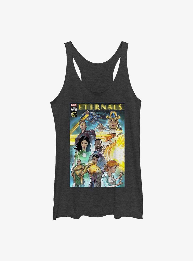 Marvel Eternals Comic Book Cover Womens Tank Top