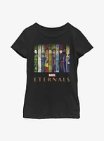 Marvel Eternals Vertical Panels Youth Girls T-Shirt