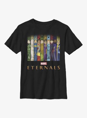 Marvel Eternals Vertical Panels Youth T-Shirt