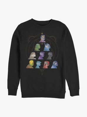 Marvel Eternals Silhouette Heads Pyramid Sweatshirt