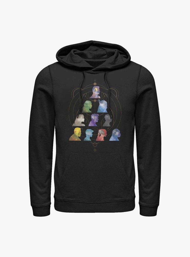 Marvel Eternals Silhouette Heads Pyramid Hoodie