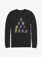 Marvel Eternals Silhouette Heads Pyramid Long-Sleeve T-Shirt