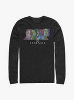 Marvel Eternals Silhouette Heads Long-Sleeve T-Shirt