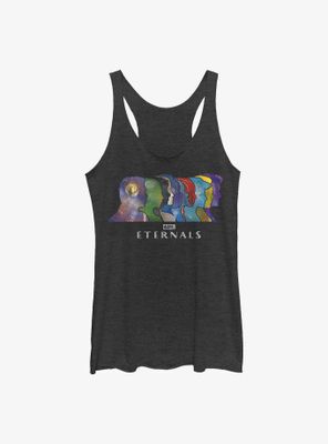 Marvel Eternals Silhouette Heads Womens Tank Top