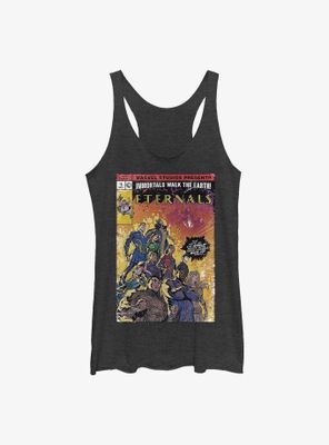 Marvel Eternals Vintage Style Comic Book Cover Womens Tank Top