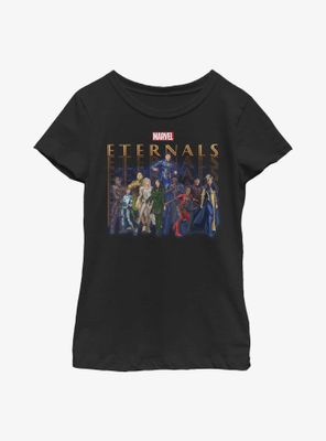 Marvel Eternals Group Repeating Youth Girls T-Shirt