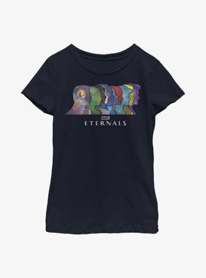 Marvel Eternals Silhouette Heads Youth Girls T-Shirt