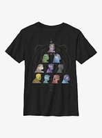 Marvel Eternals Silhouette Heads Pyramid Youth T-Shirt