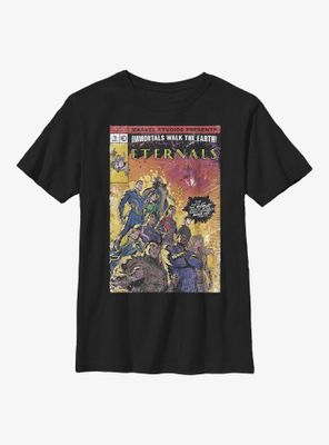 Marvel Eternals Vintage Style Comic Book Cover Youth T-Shirt