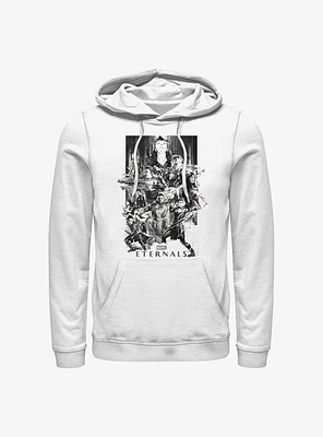 Marvel Eternals Paint Splatter Poster Hoodie