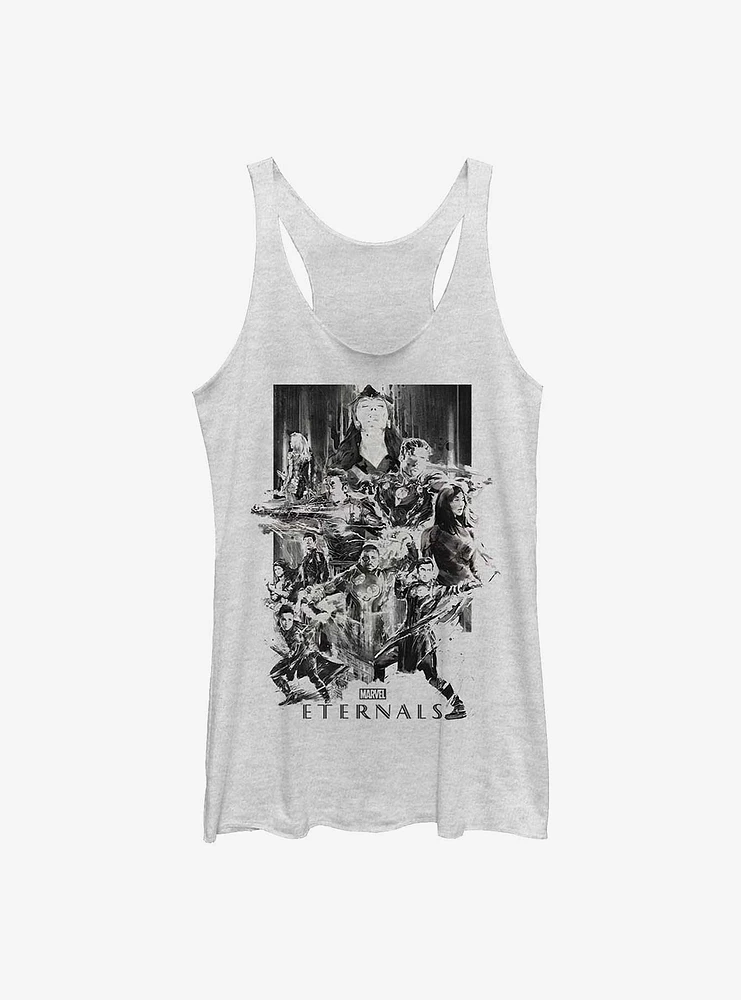 Marvel Eternals Paint Splatter Poster Womens Tank Top