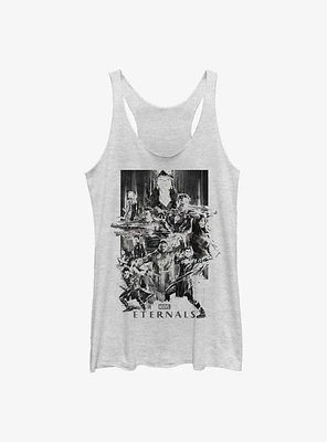 Marvel Eternals Paint Splatter Poster Womens Tank Top