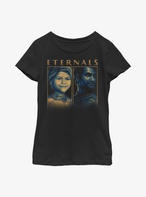 Marvel Eternals Sprite & Kingo Duo Box Youth Girls T-Shirt