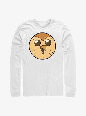 Disney The Owl House Hooty Face Solid Long-Sleeve T-Shirt