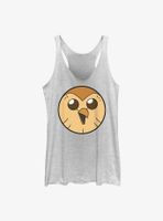 Disney The Owl House Hooty Face Solid Womens Tank Top