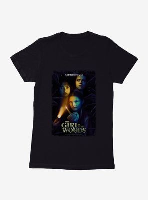 Peacock TV Girl The Woods Series Poster Womens T-Shirt